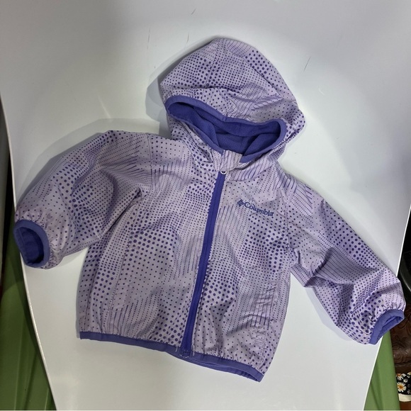 Columbia Mini pixel grabber ll windbreaker Jacket lavender purple size 3-6 mo - Picture 1 of 8